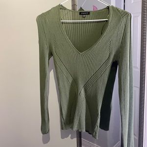 Dynamite sweater olive green size XS
